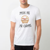 T-Shirt Homme J'peux pas j'ai champignons Blanc