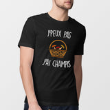 T-Shirt Homme J'peux pas j'ai champignons Noir