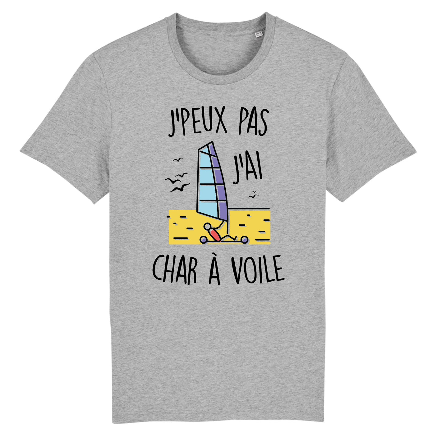 T-Shirt Homme J'peux pas j'ai char à voile 