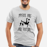 T-Shirt Homme J'peux pas j'ai futsal Gris