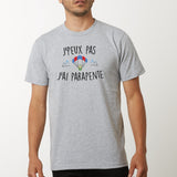 T-Shirt Homme J'peux pas j'ai parapente Gris