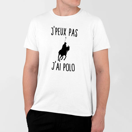 T-Shirt Homme J'peux pas j'ai polo Blanc