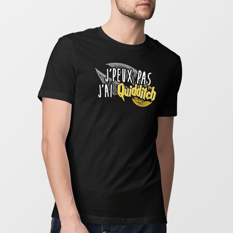 T-Shirt Homme J'peux pas j'ai Quidditch Noir