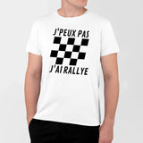 T-Shirt Homme J'peux pas j'ai rallye Blanc