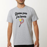 T-Shirt Homme J'peux pas j'ai tennis Gris