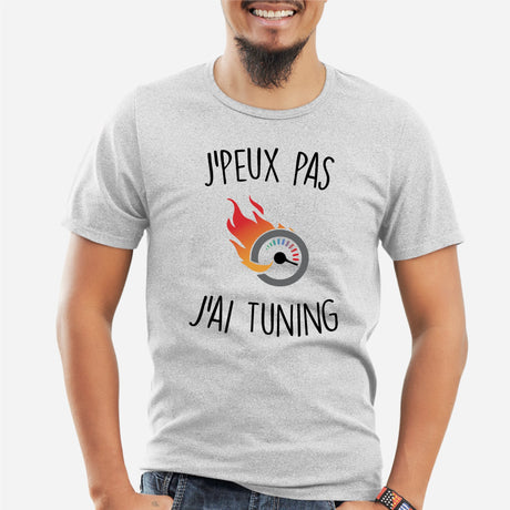 T-Shirt Homme J'peux pas j'ai tuning Gris