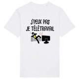 T-Shirt Homme J'peux pas je télétravail 