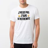 T-Shirt Homme J'peux pas j'suis d'astreinte Blanc