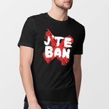 T-Shirt Homme J'te ban Noir