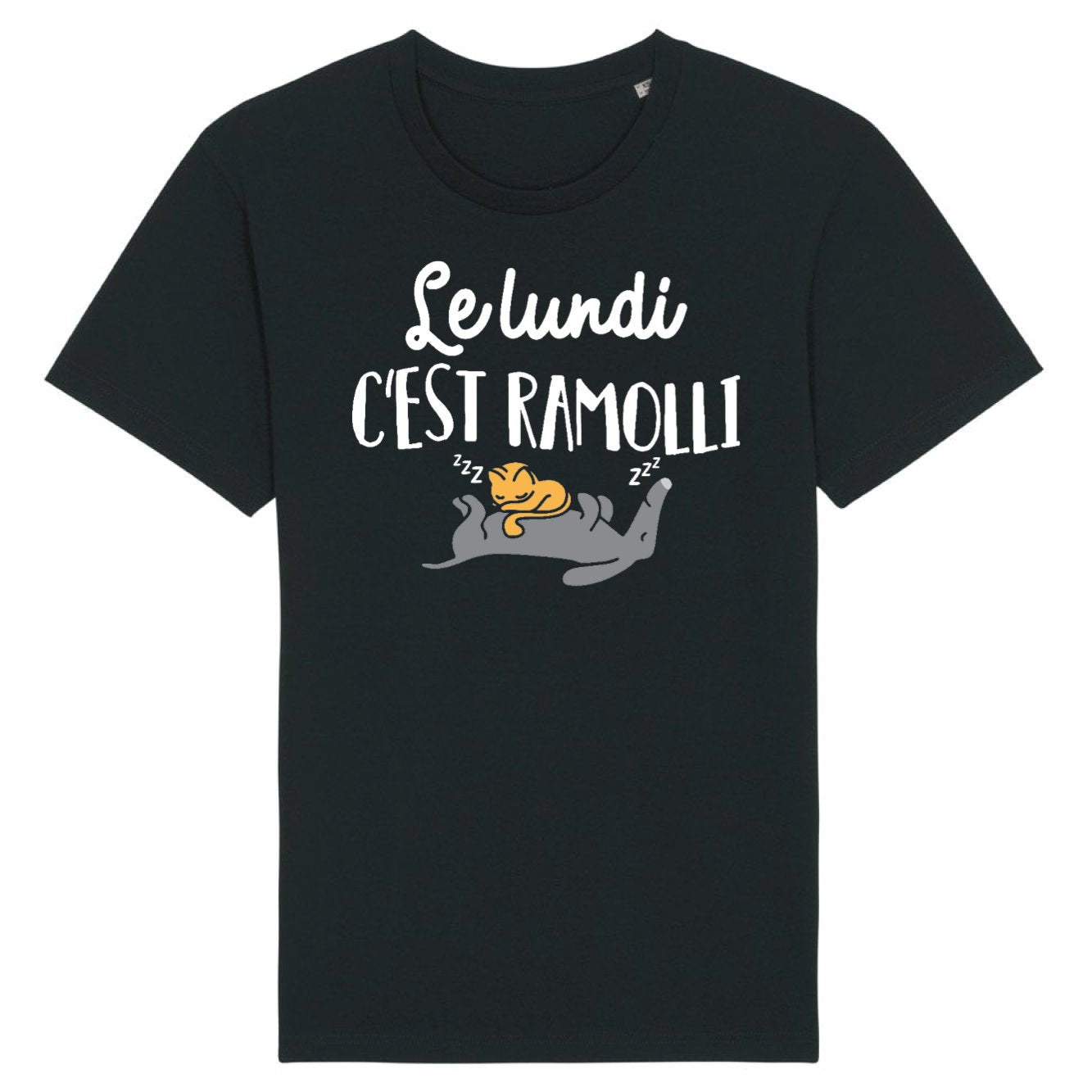 T-Shirt Homme Le lundi c'est ramolli 