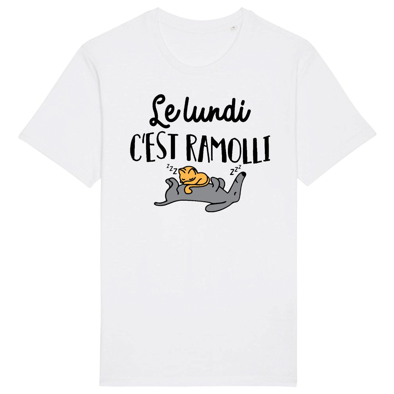 T-Shirt Homme Le lundi c'est ramolli 