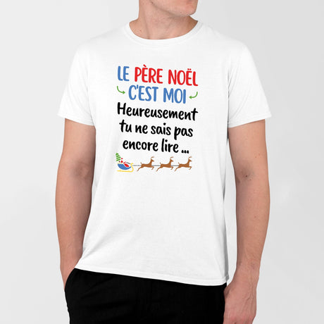 T-Shirt Homme Le Père Noël c'est moi Blanc