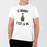 T-Shirt Homme Le whisky c'est la vie Blanc