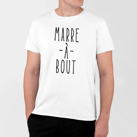 T-Shirt Homme Marre à bout Blanc