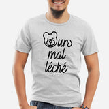 T-Shirt Homme Ours mal léché Gris