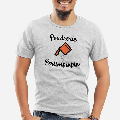 T-Shirt Homme Poudre de perlimpinpin Gris