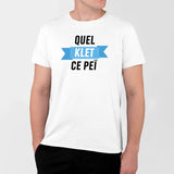 T-Shirt Homme Quel klet ce peï Blanc