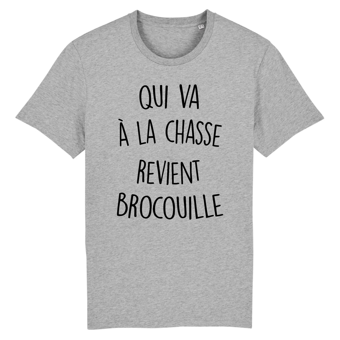 T-Shirt Homme Qui va à la chasse revient brocouille 