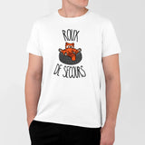 T-Shirt Homme Roux de secours Blanc