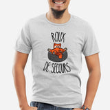 T-Shirt Homme Roux de secours Gris