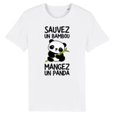 T-Shirt Homme Sauvez un bambou, mangez un panda 