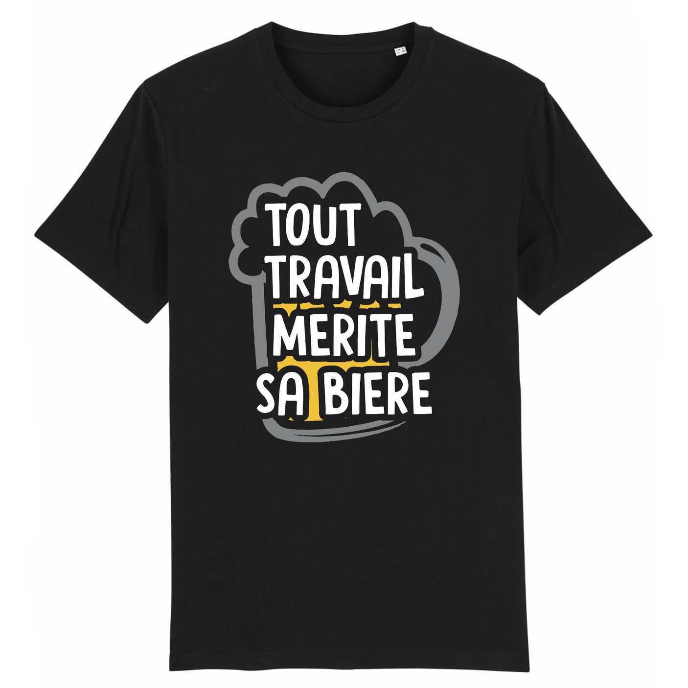 T-Shirt Homme Tout travail mérite sa bière 