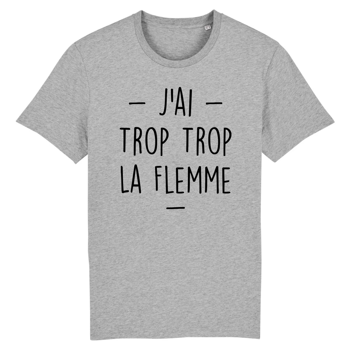 T-Shirt Homme Trop la flemme 