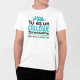 T-Shirt Homme Tu es un collègue formidable Blanc