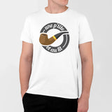 T-Shirt Homme Une petite pipe et au lit Blanc