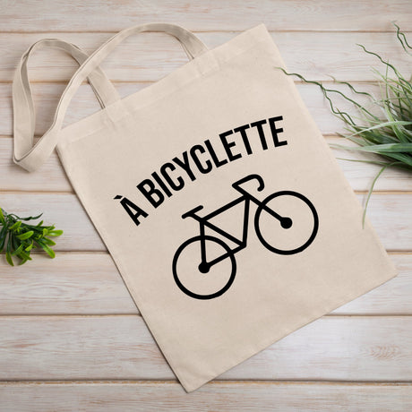 Tote bag À bicyclette Blanc