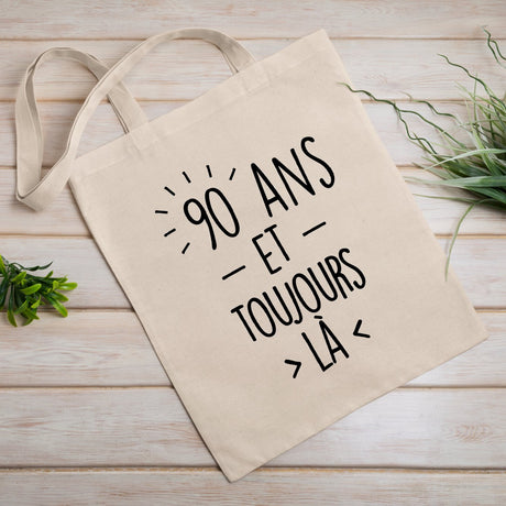 Tote bag Anniversaire 90 ans Blanc