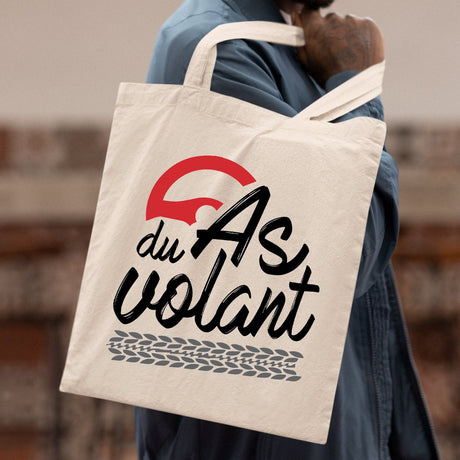 Tote bag As du volant Blanc