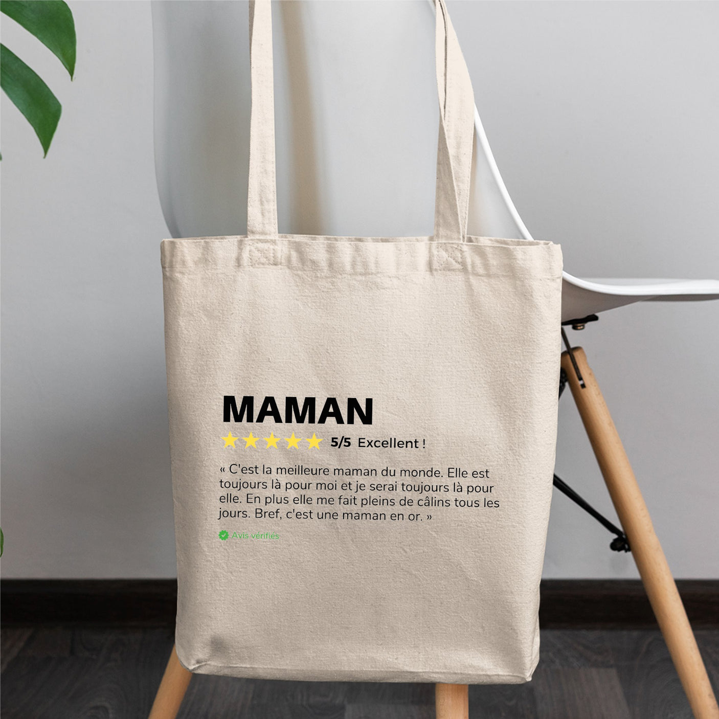 Tote bag Avis client Maman Blanc