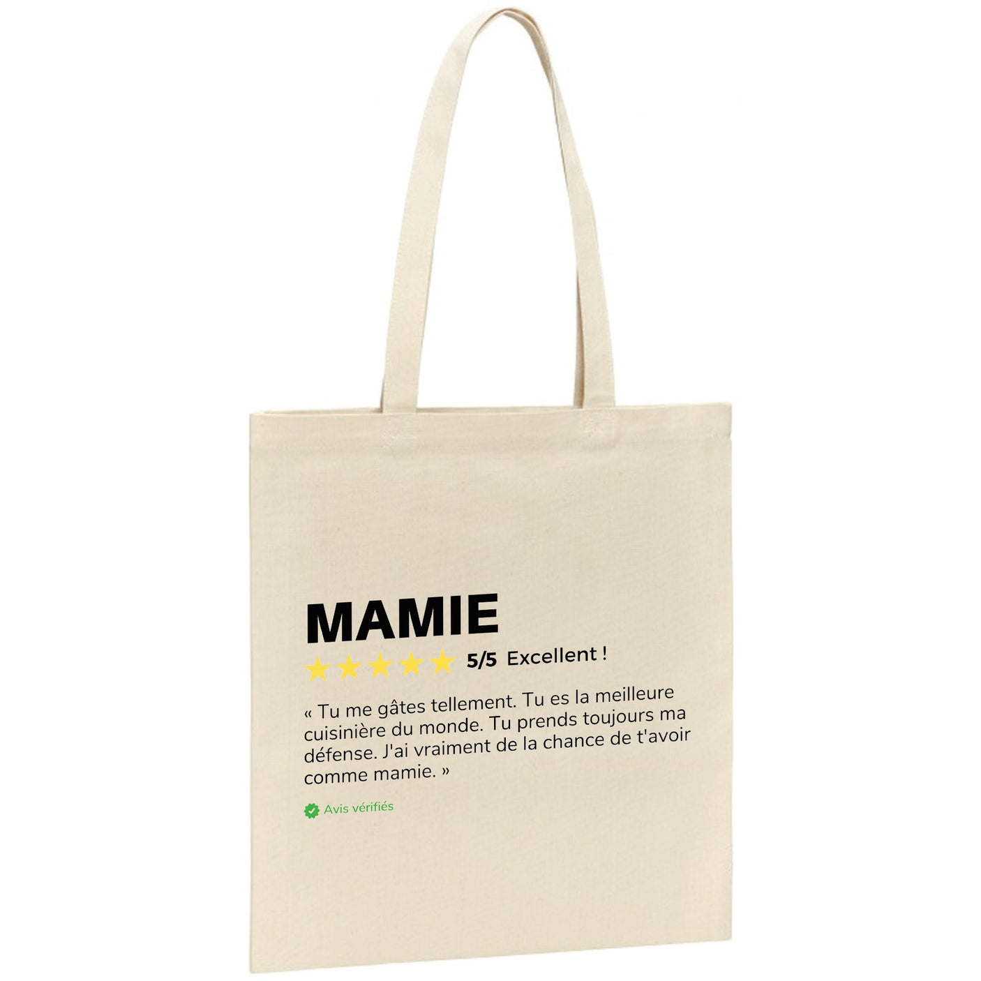 Tote bag Avis client Mamie 