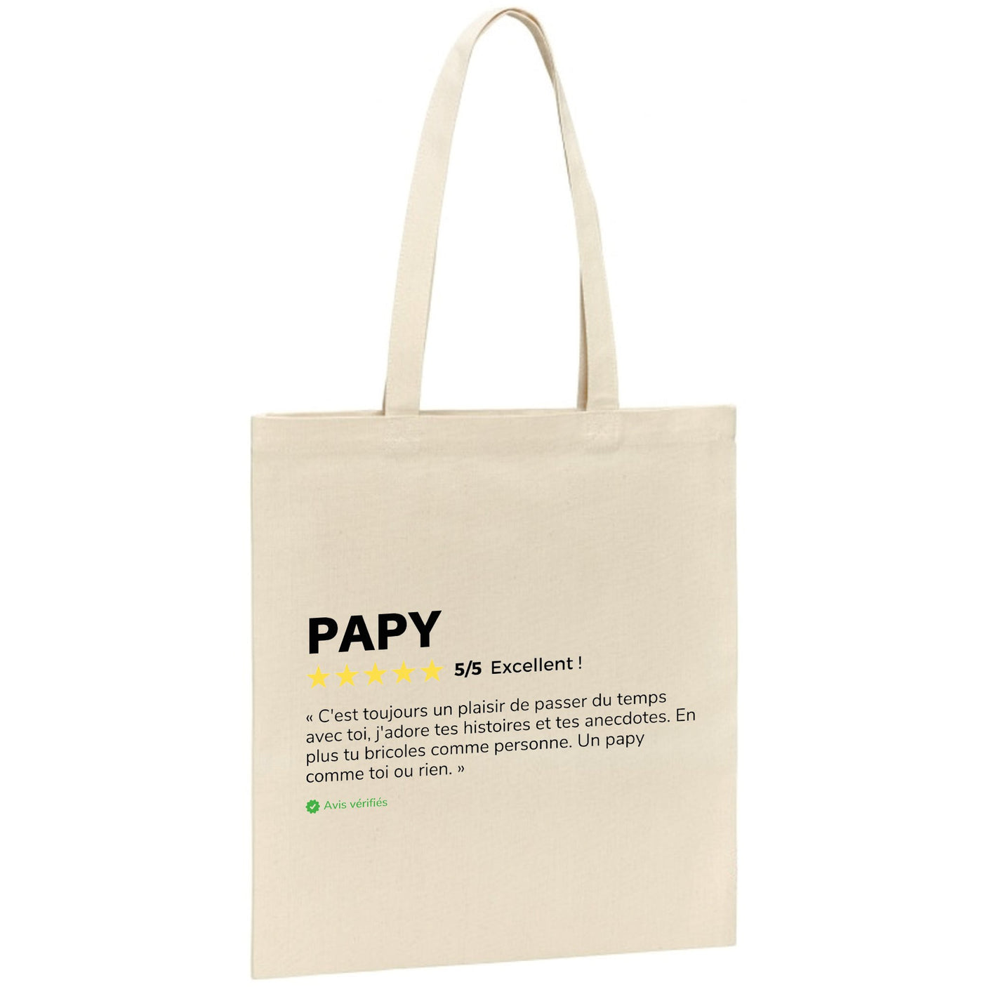 Tote bag Avis client Papy 