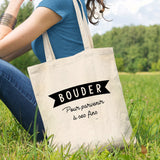 Tote bag Bouder pour parvenir à ses fins Beige