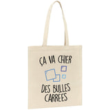 Tote bag Ça va chier des bulles carrées 