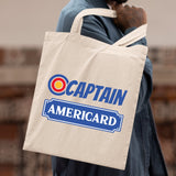 Tote bag Captain Americard Beige