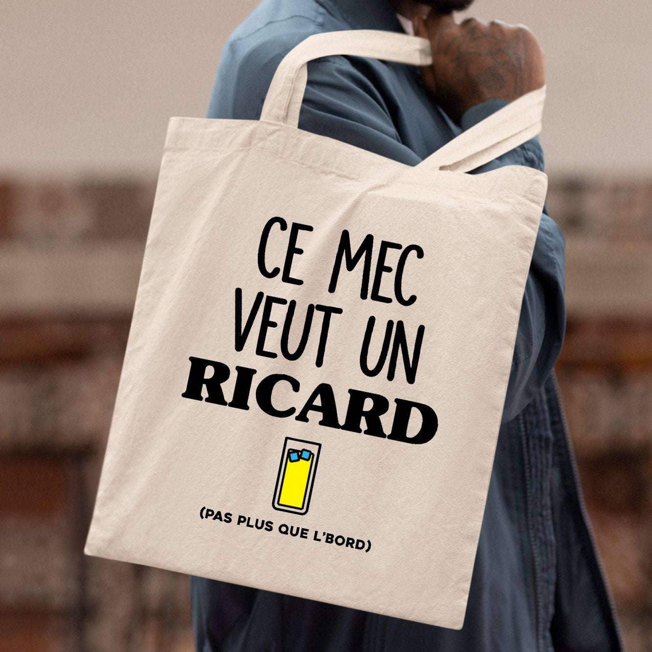 Tote bag Ce mec veut un Ricard Blanc