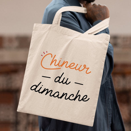 Tote bag Chineur du dimanche Beige