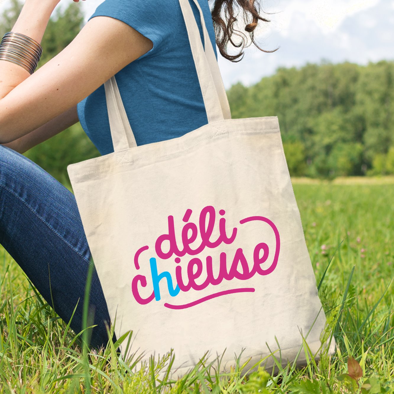 Tote bag Délichieuse Blanc