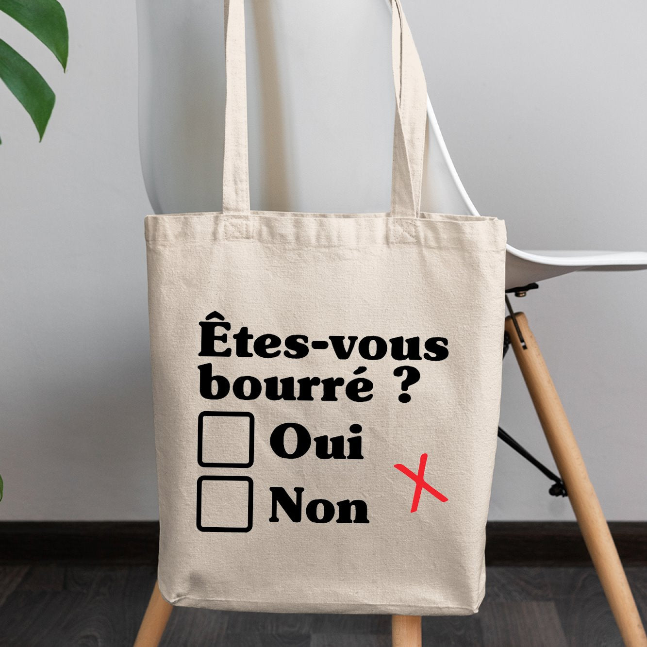 Tote bag Êtes-vous bourré Beige