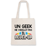 Tote bag Geek level-up 