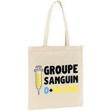 Tote bag Groupe sanguin O + Ricard 