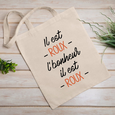 Tote bag Il est roux l'bonheur Blanc