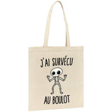 Tote bag J'ai survécu au boulot 