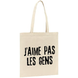 Tote bag J'aime pas les gens 