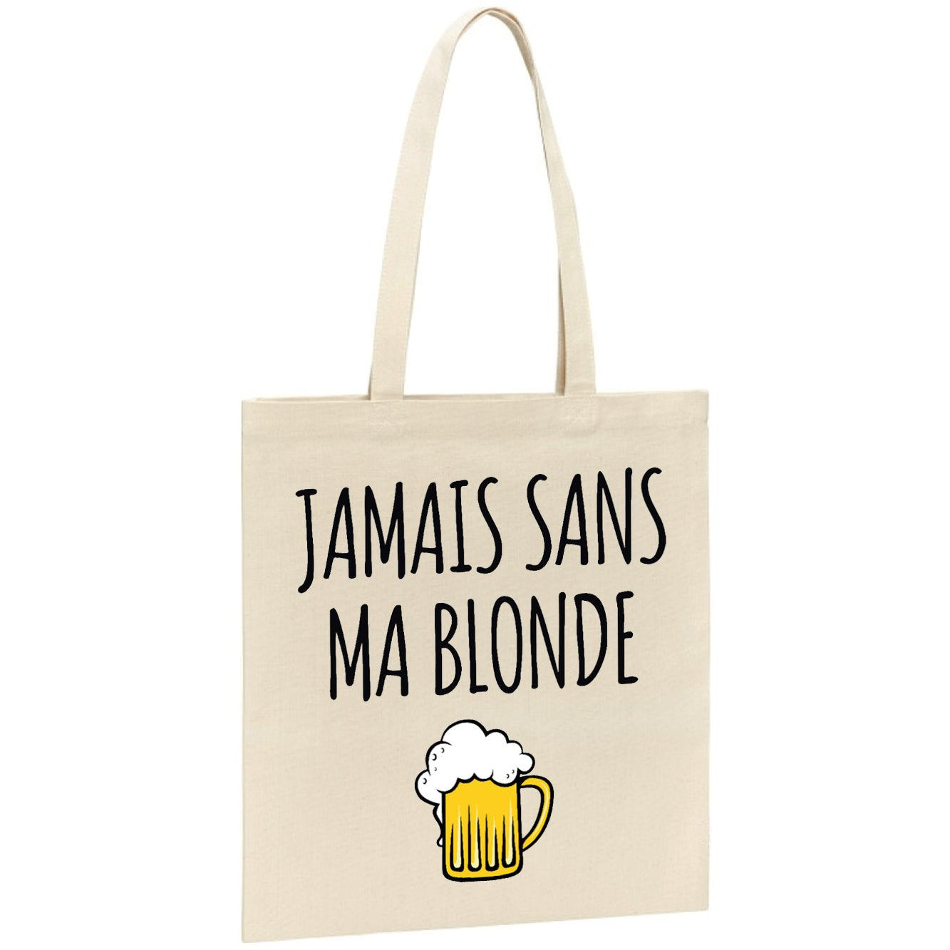 Tote bag Jamais sans ma blonde 