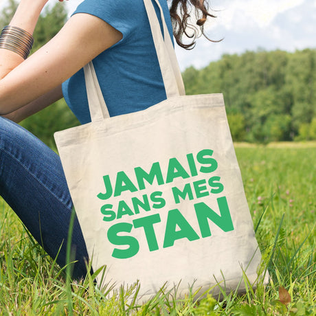 Tote bag Jamais sans mes Stan Blanc