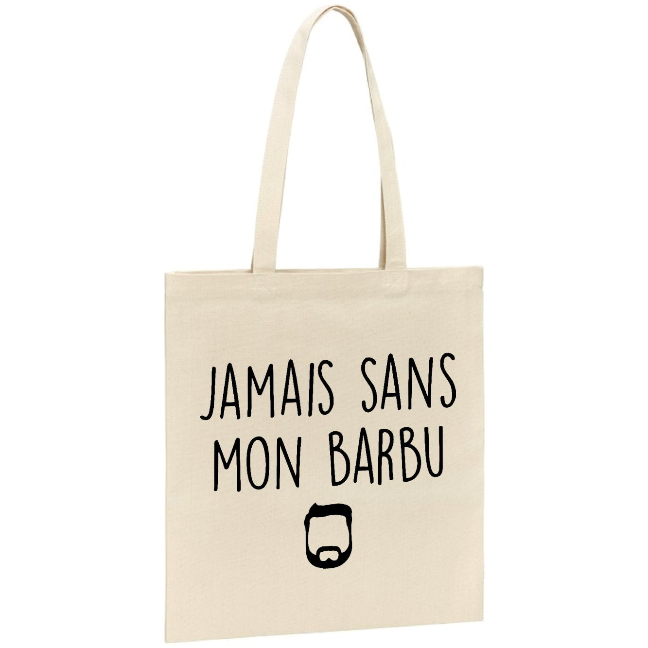 Tote bag Jamais sans mon barbu 